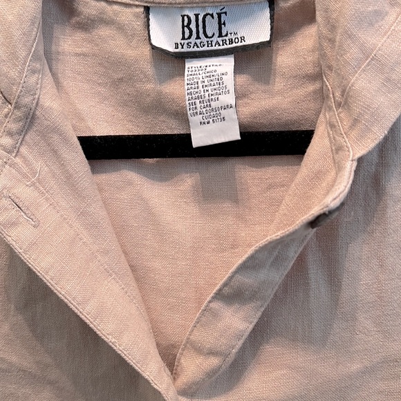 NWT Sleeveless Sag Harbor 100% Linen Vest - Picture 3 of 3